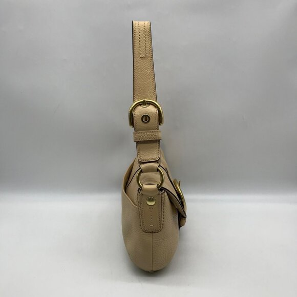 Vintage Coach Beige Pebbled Leather Soho Shoulder Bag 11840 - Picture 4 of 11